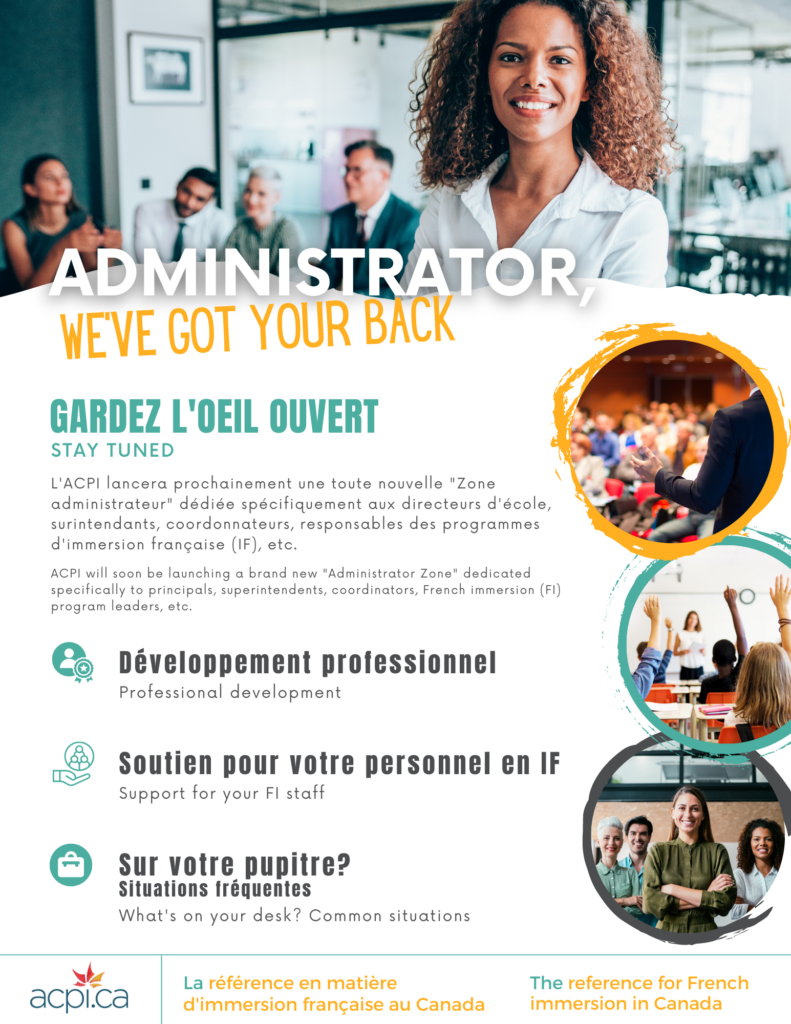Resources for French immersion administrators ACPI
